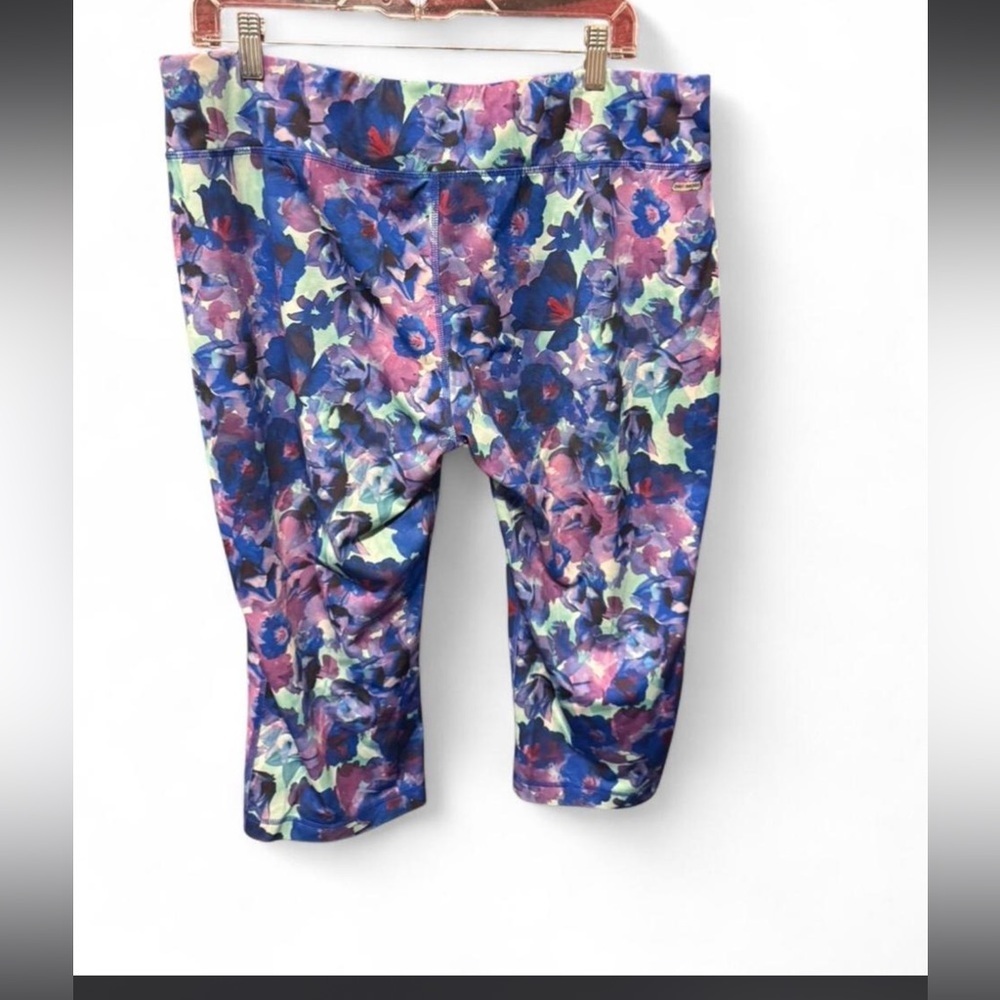 Danskin Now Floral Capri Leggings Womens xl - Picture 4 of 7